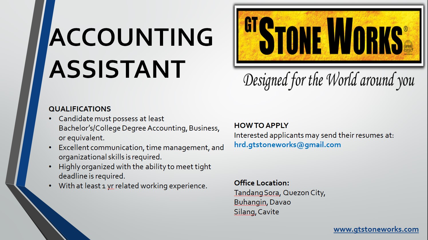 ACCOUNTING ASSISTANT